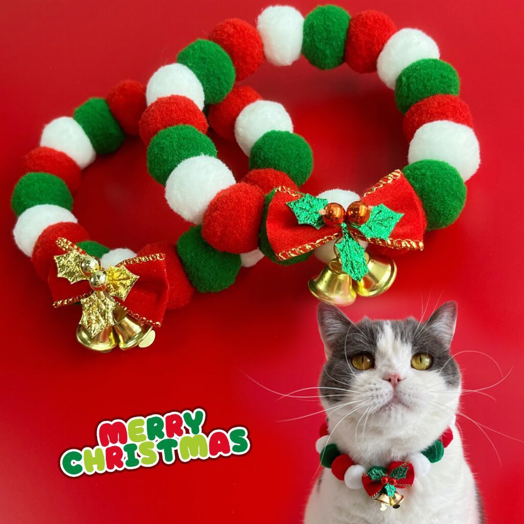 Pet Plush Ball Collar