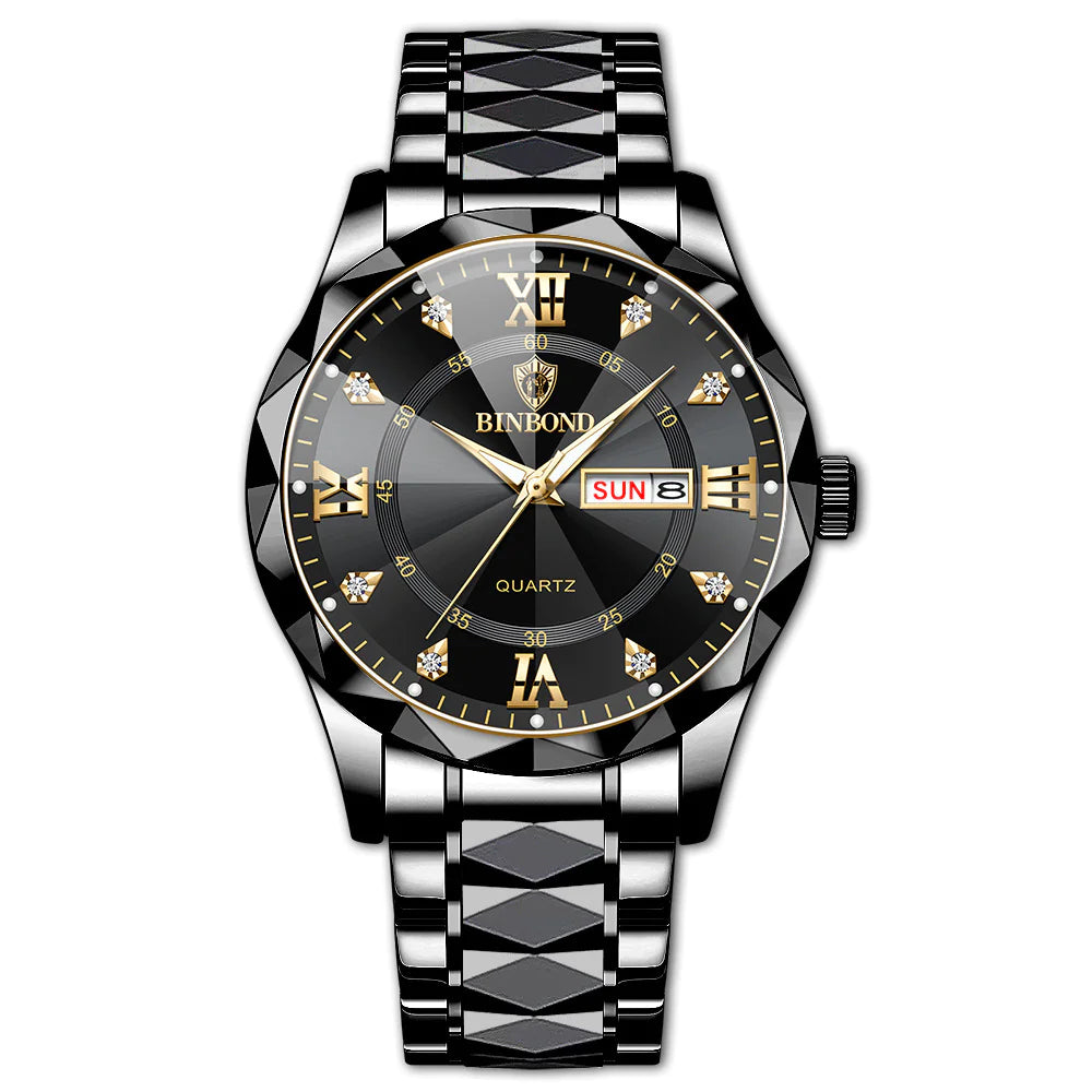 Elegant Dual Calendar Watch | Precision Timekeeping & Style