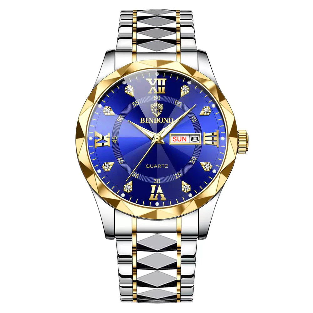 Elegant Dual Calendar Watch | Precision Timekeeping & Style