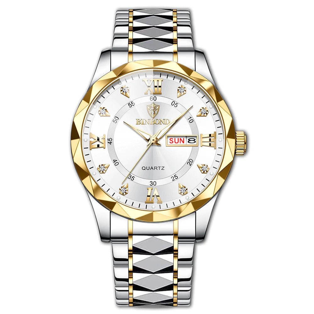 Elegant Dual Calendar Watch | Precision Timekeeping & Style
