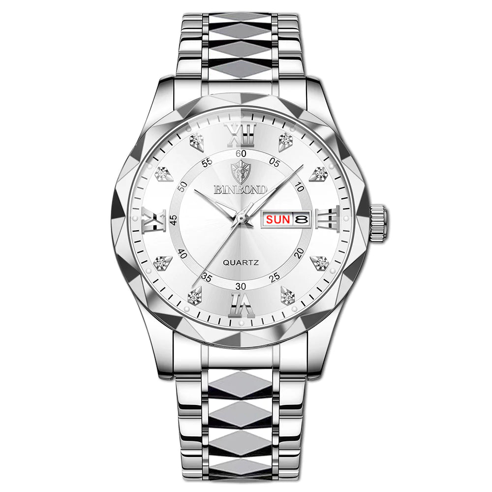Elegant Dual Calendar Watch | Precision Timekeeping & Style