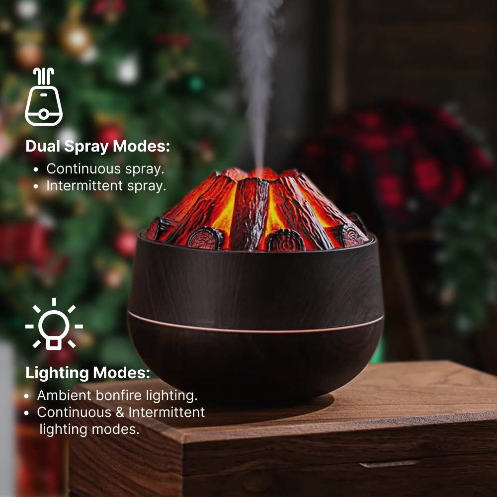 Portable Charcoal Humidifier - 300ML USB Desktop Humidifier for Home & Office
