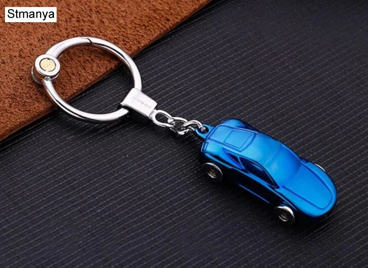 High-Quality Metal Car Keychain – Zinc Alloy Key Holder with Gift Box for Men and Couples