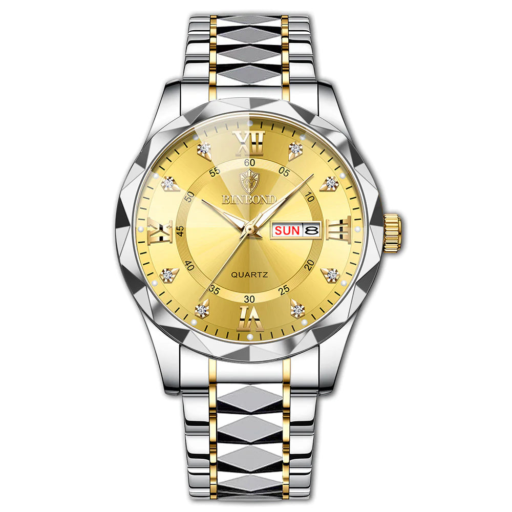 Elegant Dual Calendar Watch | Precision Timekeeping & Style