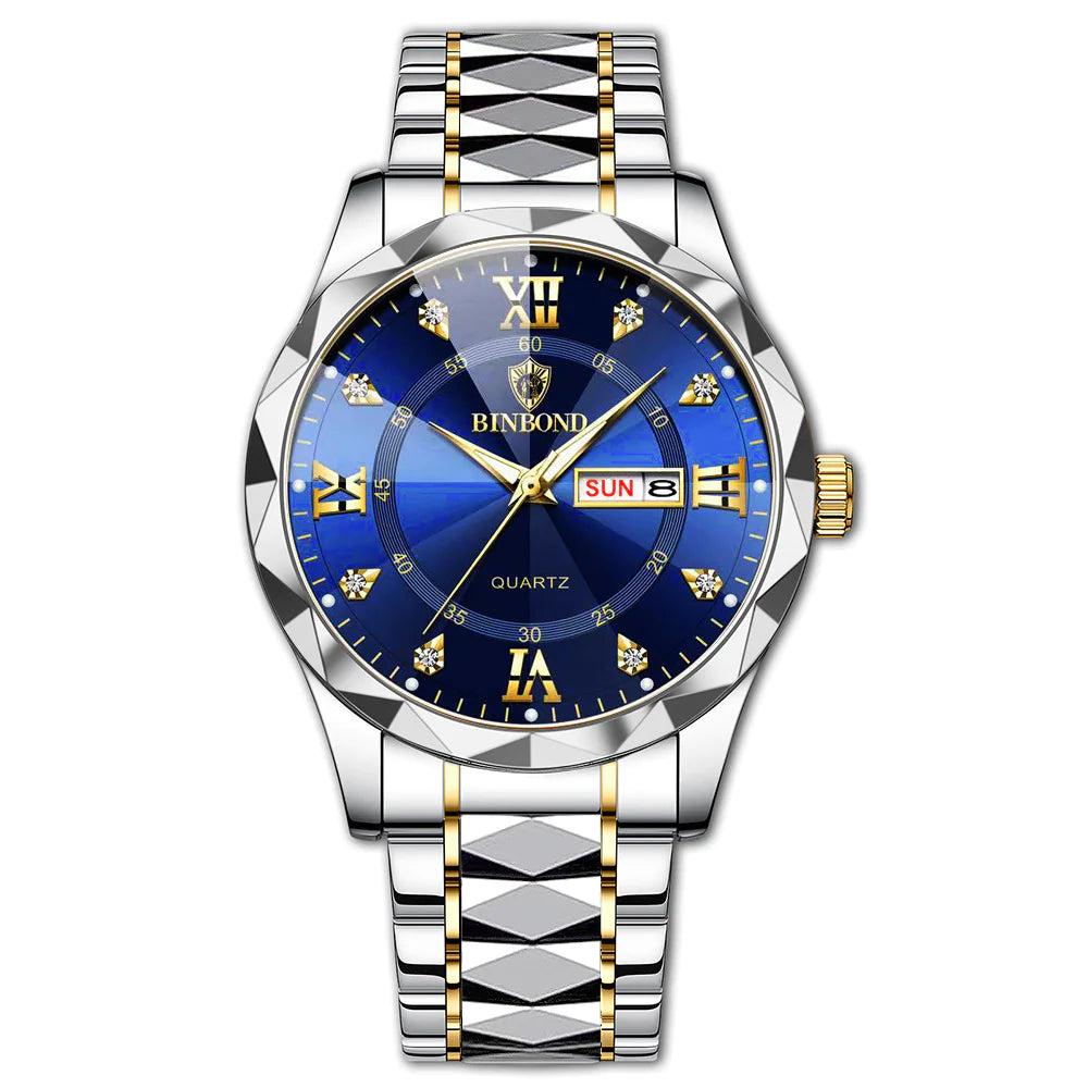 Elegant Dual Calendar Watch | Precision Timekeeping & Style