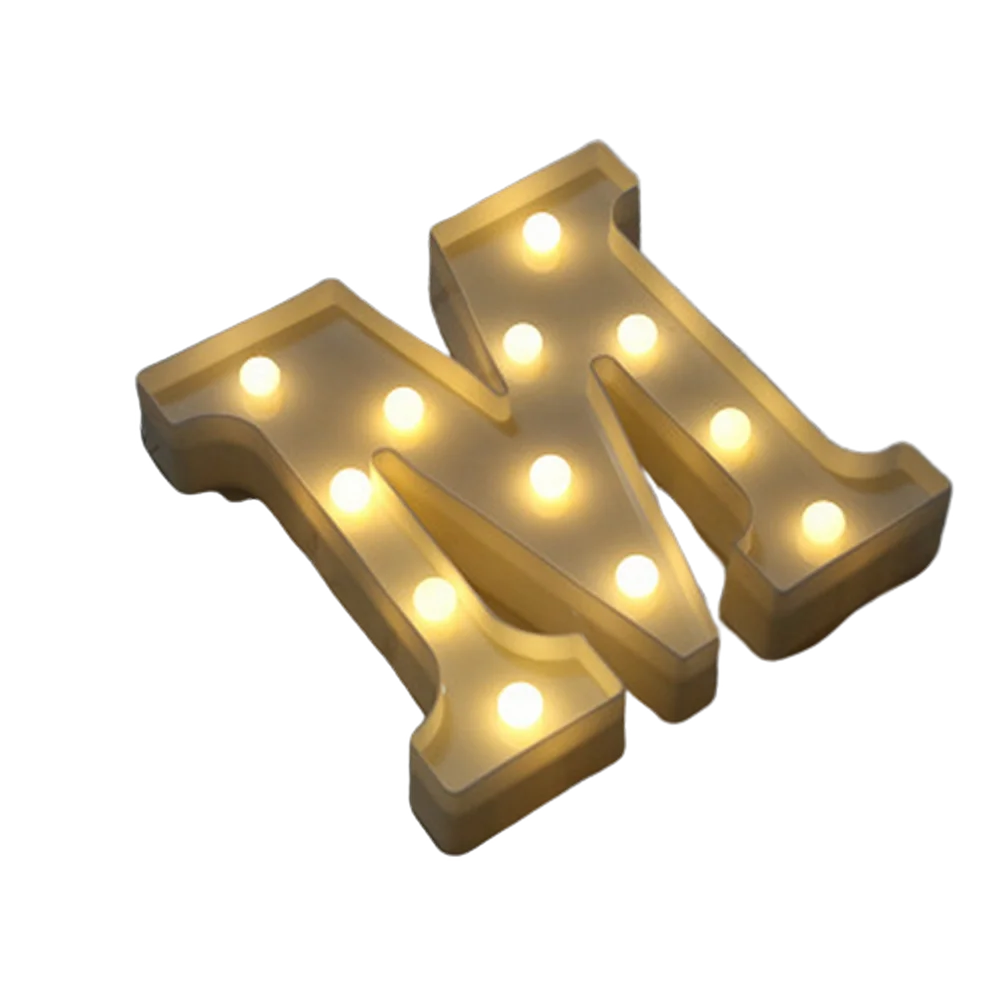 Luminous Alphabet & Number LED Lamp – Decorative Night Light for Birthdays, Weddings, Valentine’s Day, and Parties