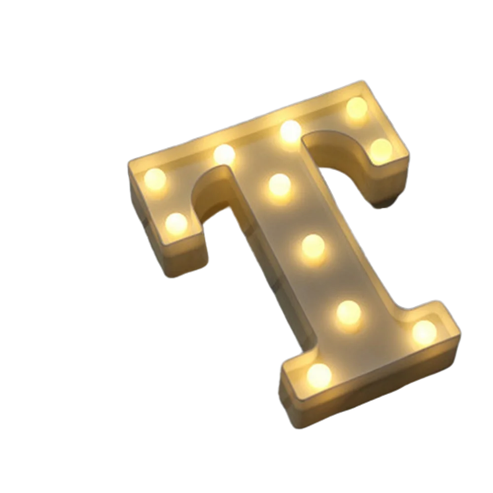 Luminous Alphabet & Number LED Lamp – Decorative Night Light for Birthdays, Weddings, Valentine’s Day, and Parties