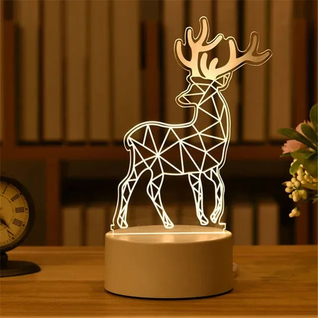 Romantic Love 3D Acrylic LED Lamp – Night Light for Home, Valentine’s Day Decor