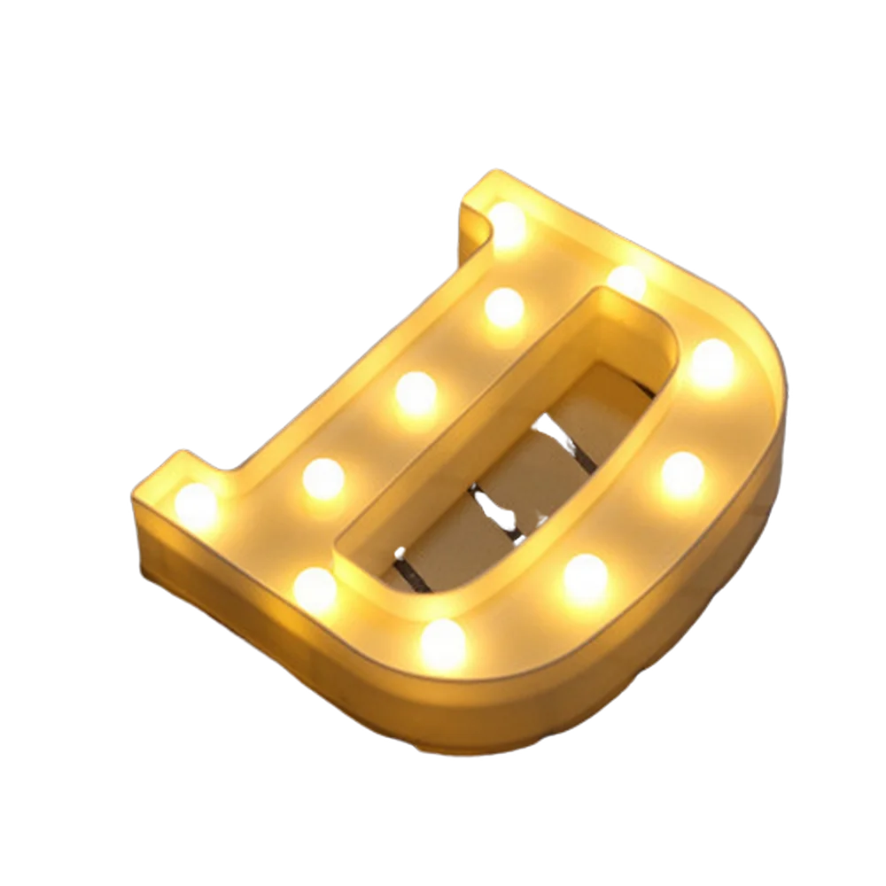 Luminous Alphabet & Number LED Lamp – Decorative Night Light for Birthdays, Weddings, Valentine’s Day, and Parties