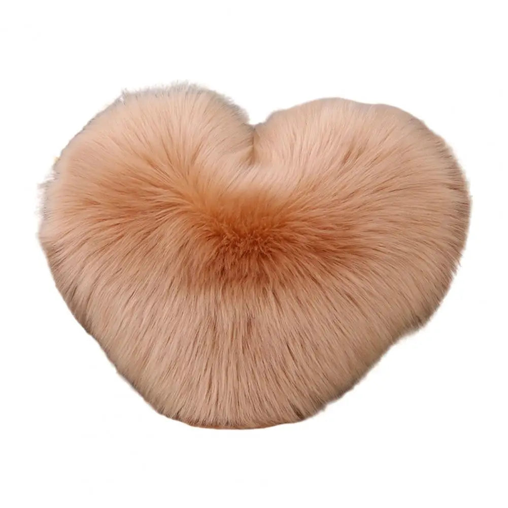 Heart-Shaped Decorative Pillow Cover – Soft, Reusable Cushion Cover with Invisible Zipper