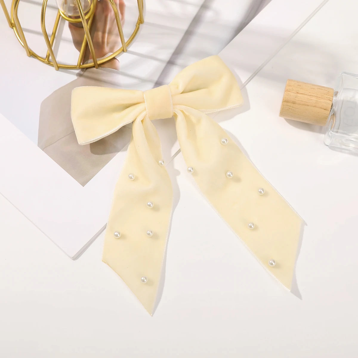 Velvet Bow Hair Clips – Elegant Barrettes for Women & Girls, Fashion Ribbon Hair Accessories