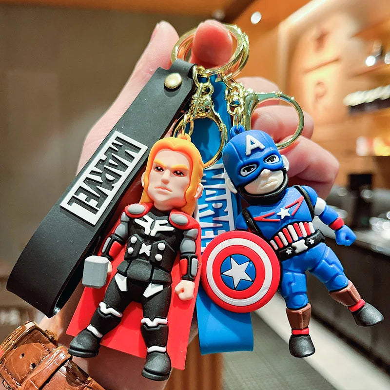 Marvel Avengers Keychain – Spider-Man, Captain America, Hulk Car Key Ring Pendant for Boys