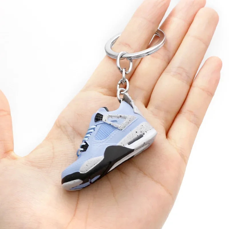 AJ4 3D Sneaker Keychain – Mini Shoe Pendant for Bags and Gifts for Kids