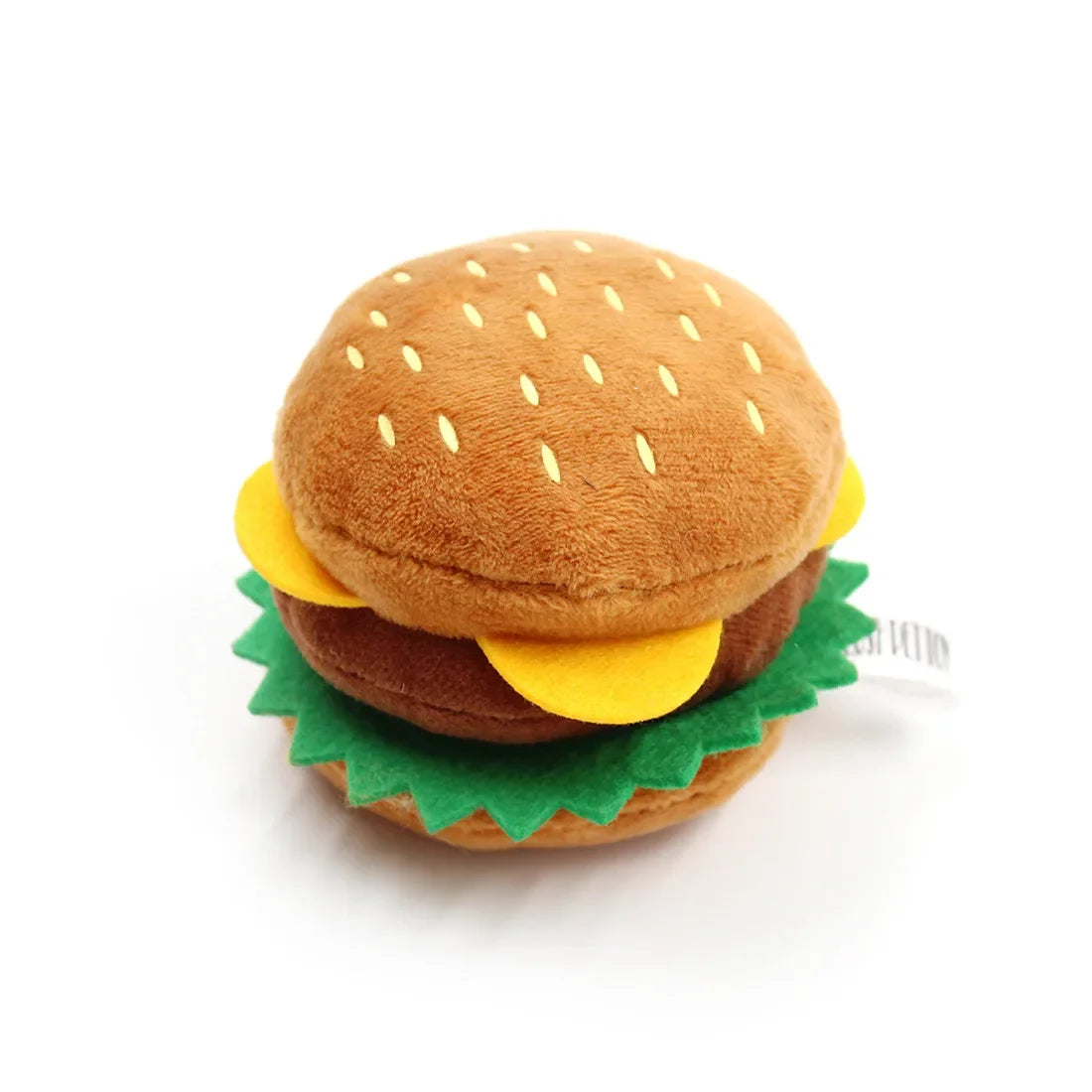 Plush Squeaky Dog Toys – Soft Chew-Resistant Ice Cream, Fries, and Hamburger Toys for Dogs