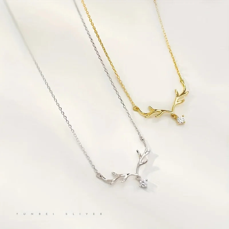 Gifted Antler Forest Deer Horn Necklace