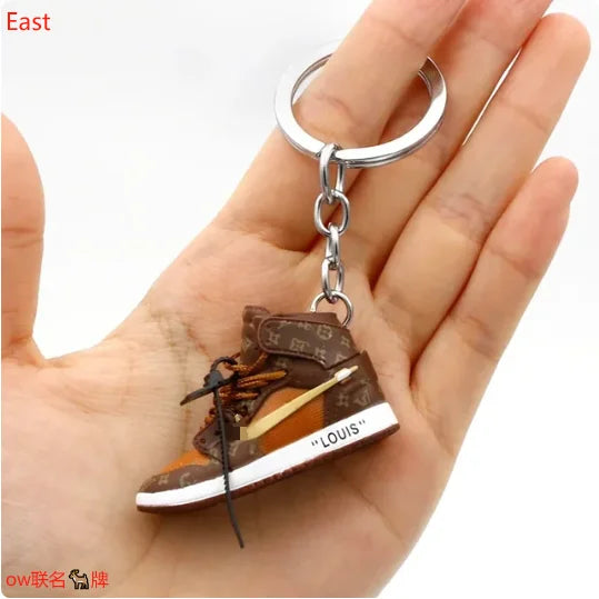 AJ4 3D Sneaker Keychain – Mini Shoe Pendant for Bags and Gifts for Kids
