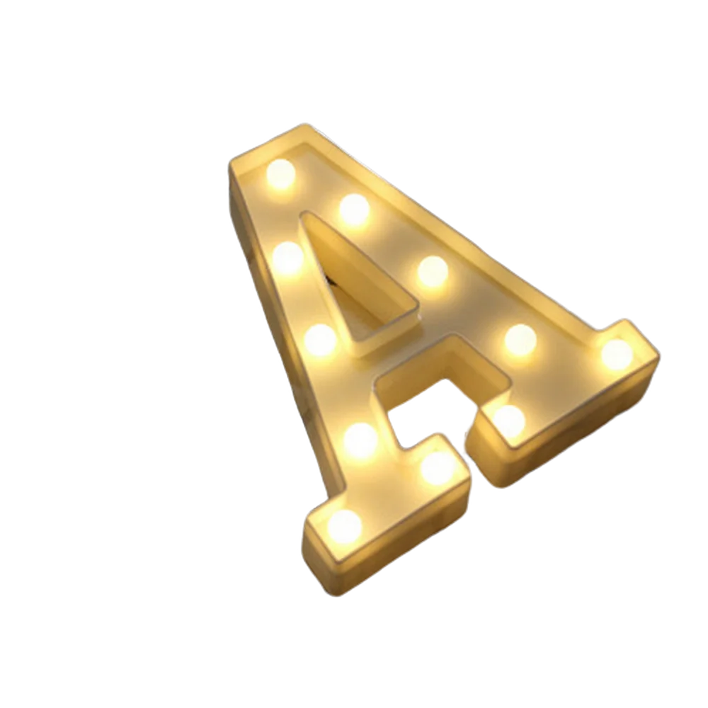 Luminous Alphabet & Number LED Lamp – Decorative Night Light for Birthdays, Weddings, Valentine’s Day, and Parties