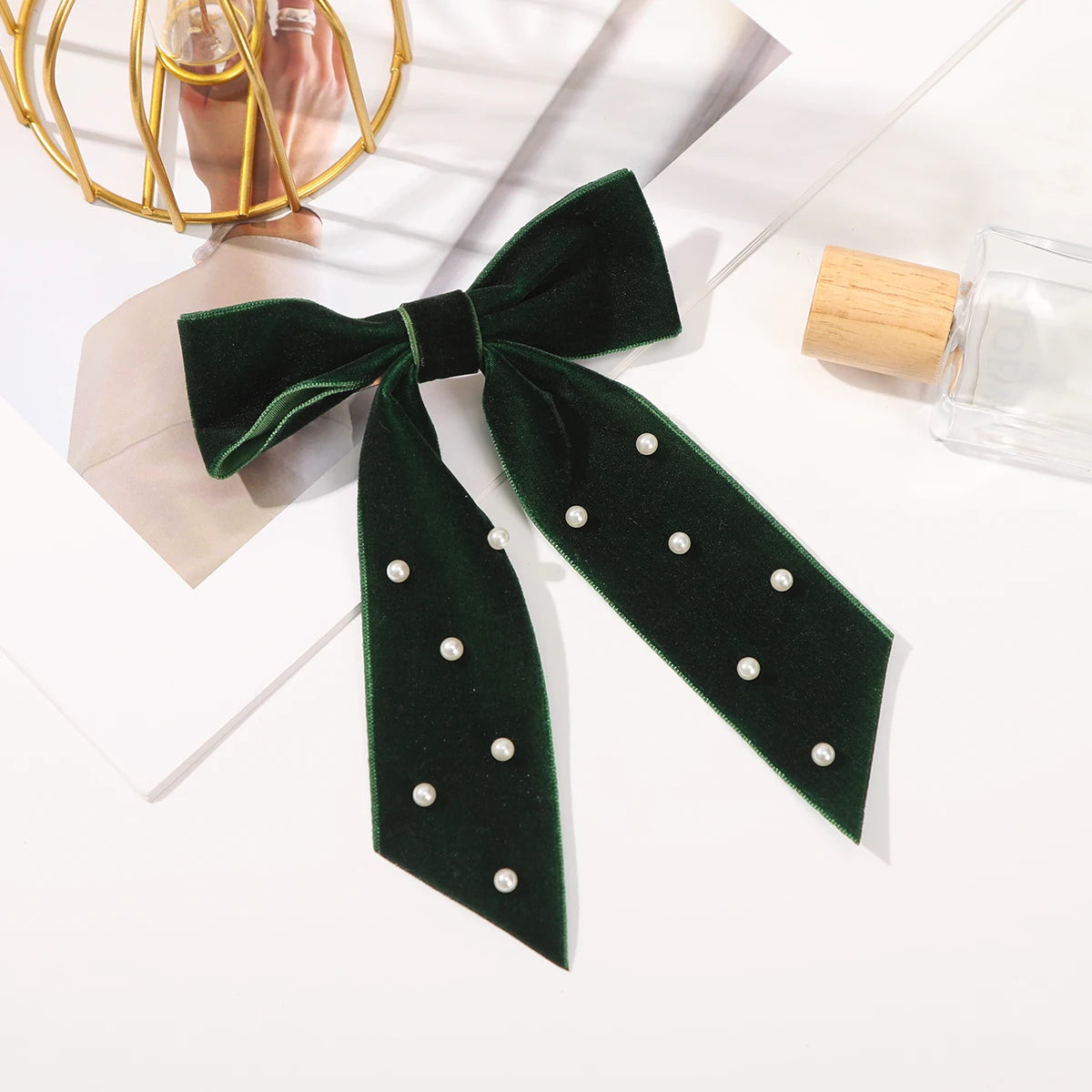 Velvet Bow Hair Clips – Elegant Barrettes for Women & Girls, Fashion Ribbon Hair Accessories