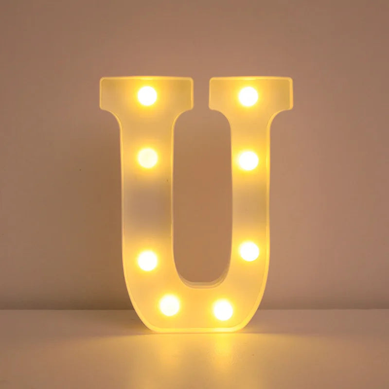 Valentine's Day Decorative Heart Letter LED Light – Romantic Wedding & Engagement Table Ornament