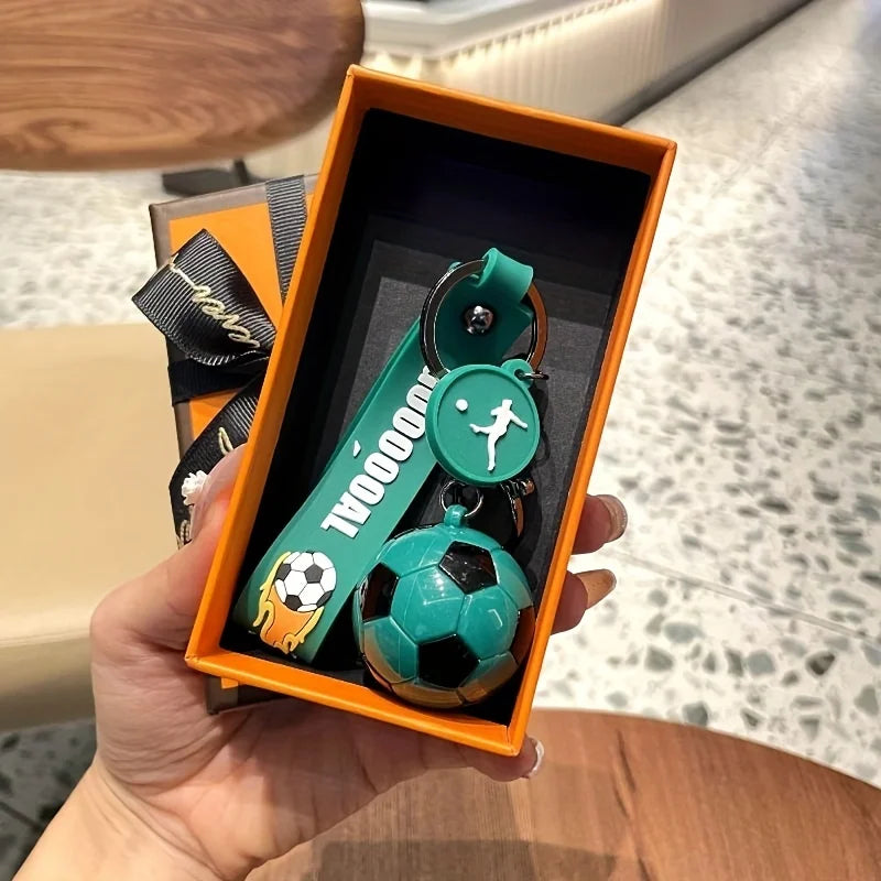 Football Fan Keychain Pendant – Stylish Backpack and Car Accessory for Men and Women