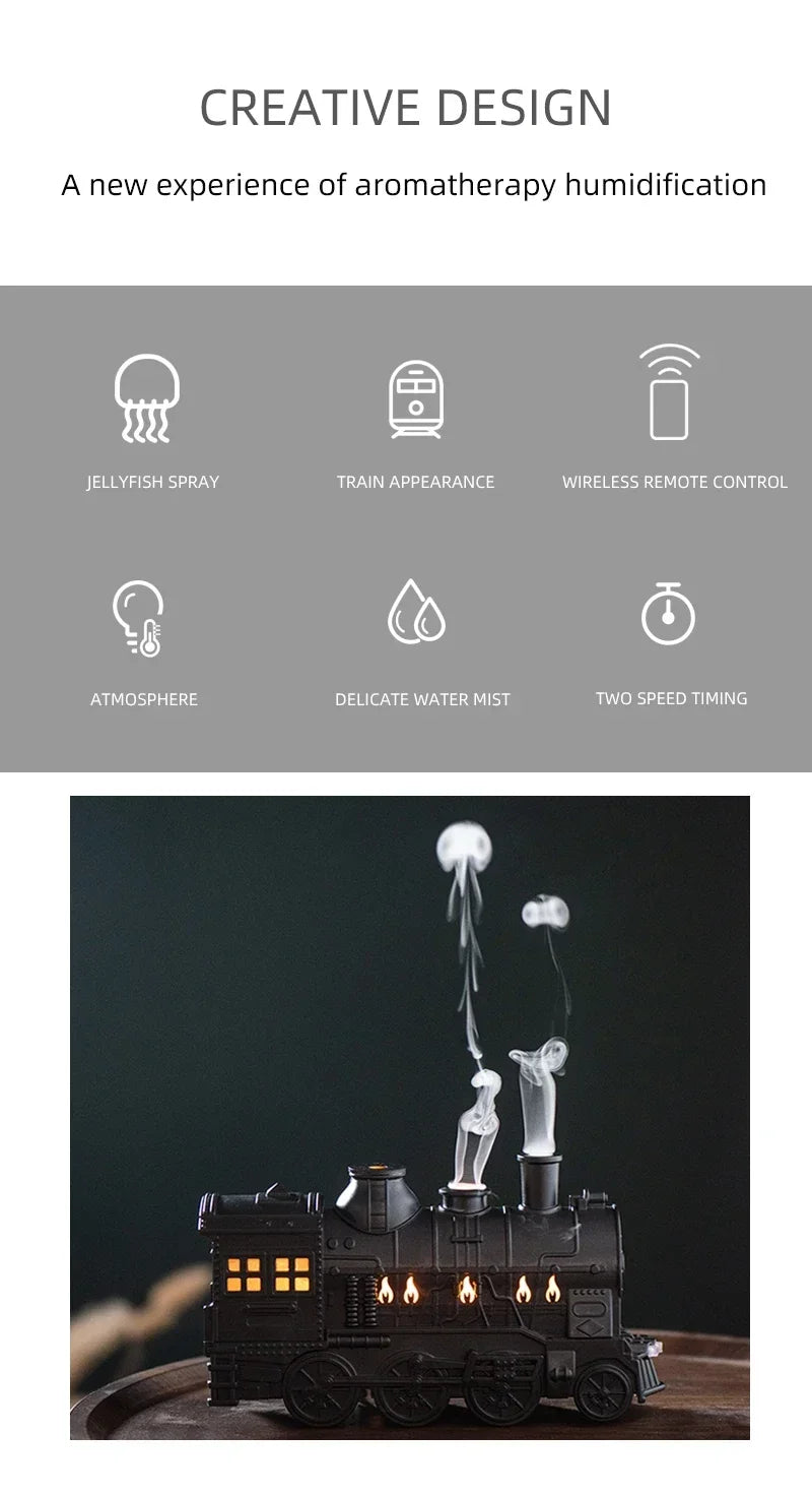 LED Train Aromatherapy Humidifier