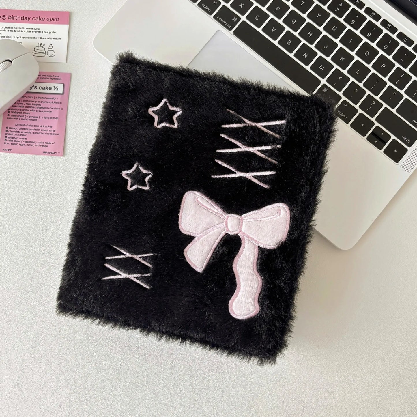 Cute A6 Binder Photo Album – Embroidery Bow Photocard Holder Book