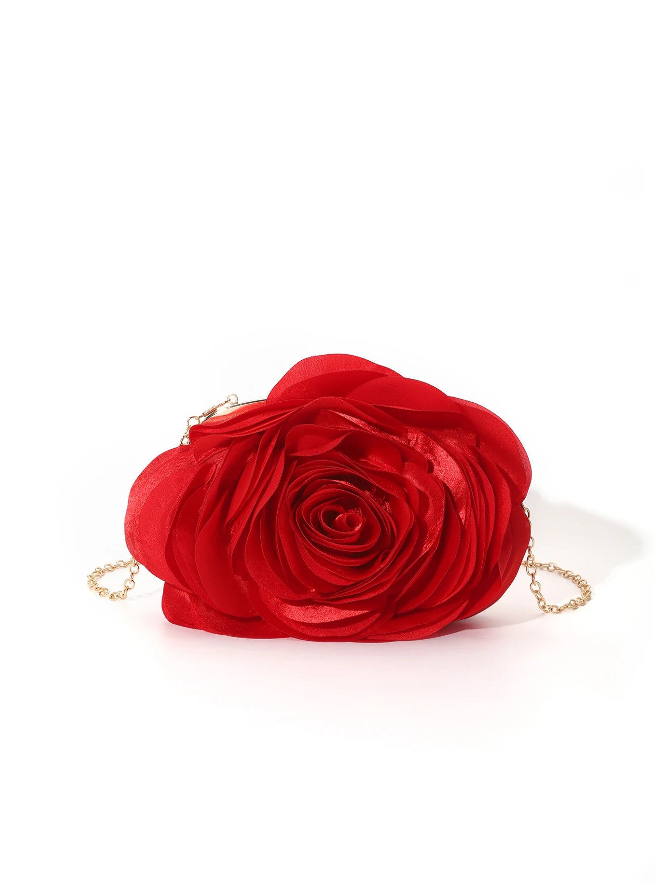 Vintage Rose Flower Evening Clutch – Bridal Floral Handbag for Weddings and Parties