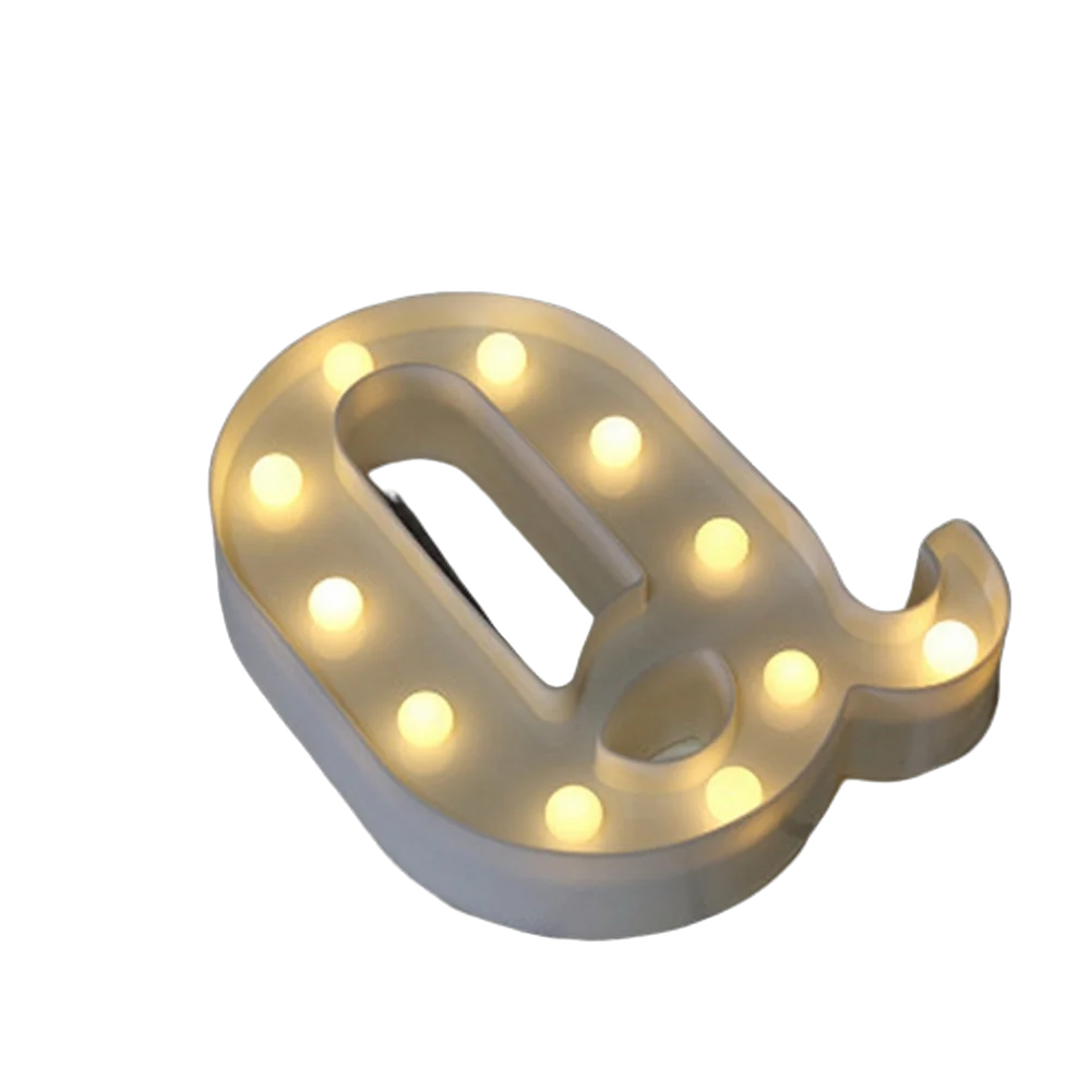 Luminous Alphabet & Number LED Lamp – Decorative Night Light for Birthdays, Weddings, Valentine’s Day, and Parties