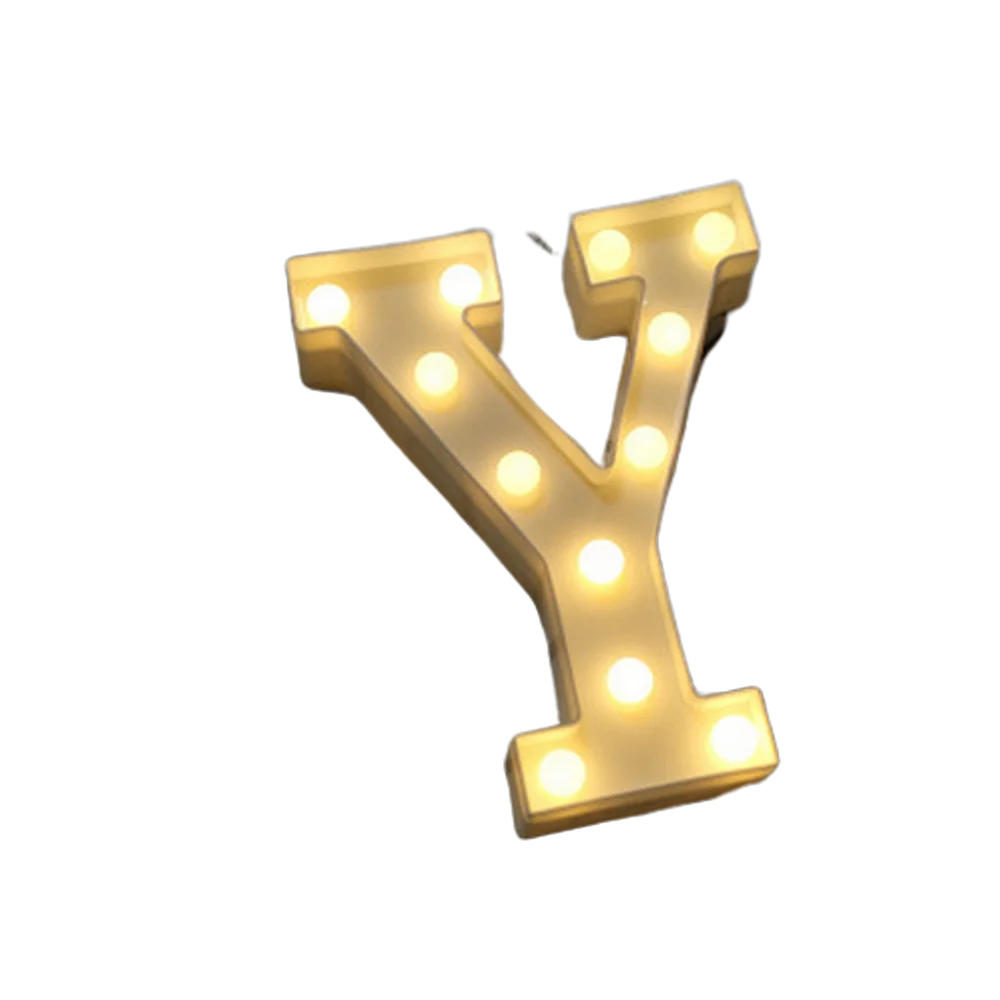 Luminous Alphabet & Number LED Lamp – Decorative Night Light for Birthdays, Weddings, Valentine’s Day, and Parties