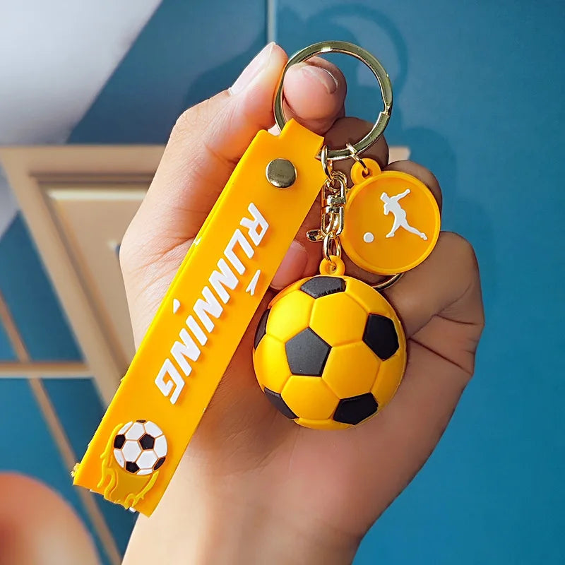 Football Fan Keychain Pendant – Stylish Backpack and Car Accessory for Men and Women