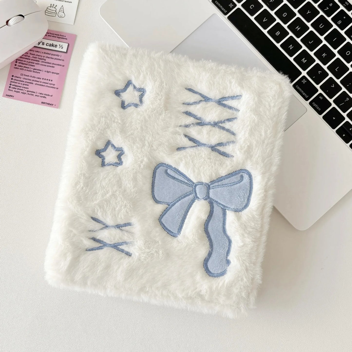 Cute A6 Binder Photo Album – Embroidery Bow Photocard Holder Book