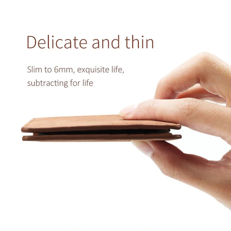 Retro Men’s Leather Wallet with Coin Pouch – Slim, Stylish Wallet with Zippered Compartment