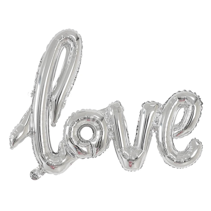 LOVE Letter Foil Balloon Wedding Valentine's Day Anniversary Birthday Party Decoration Photo Props Air Globos Supplie