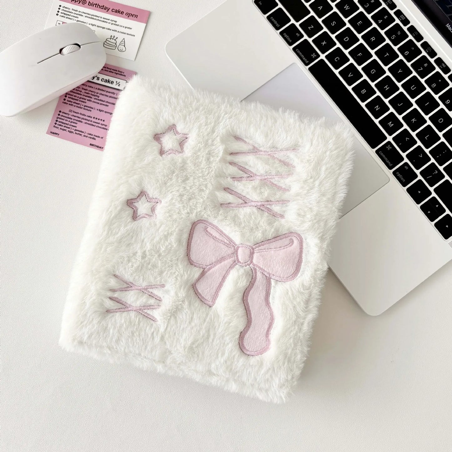 Cute A6 Binder Photo Album – Embroidery Bow Photocard Holder Book