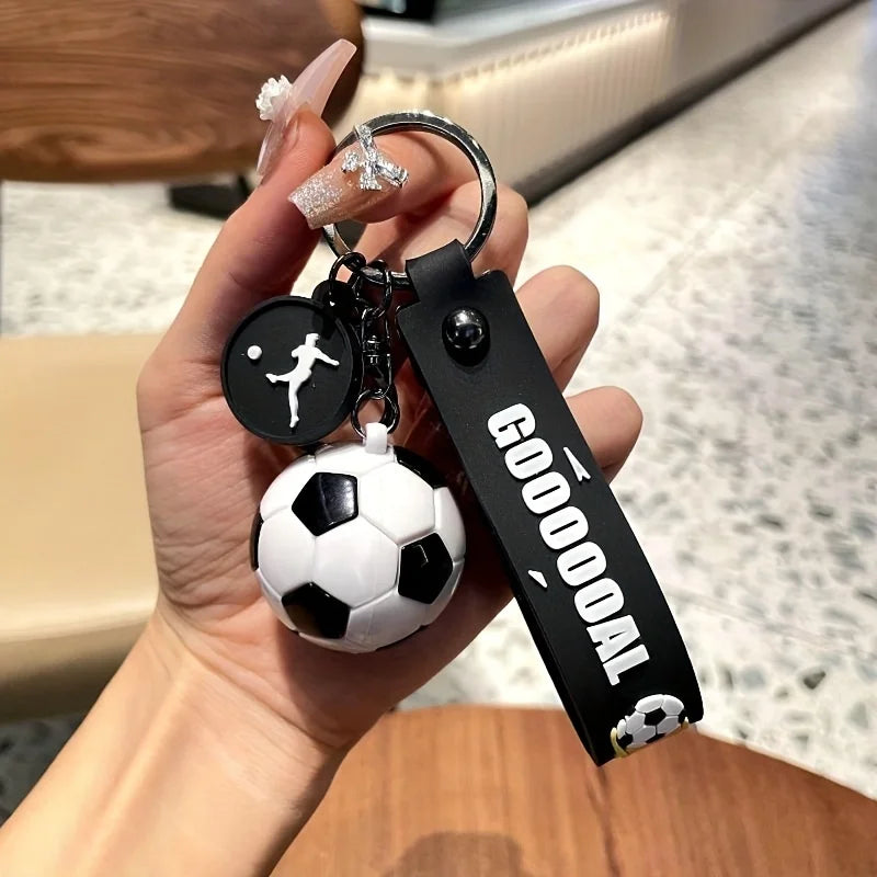 Football Fan Keychain Pendant – Stylish Backpack and Car Accessory for Men and Women