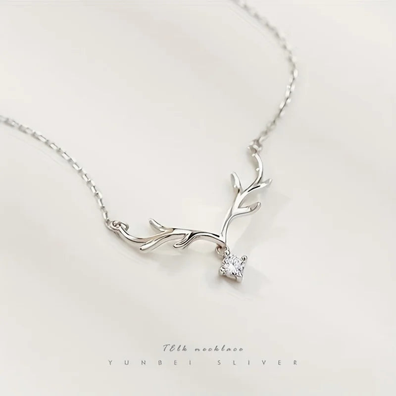 Gifted Antler Forest Deer Horn Necklace