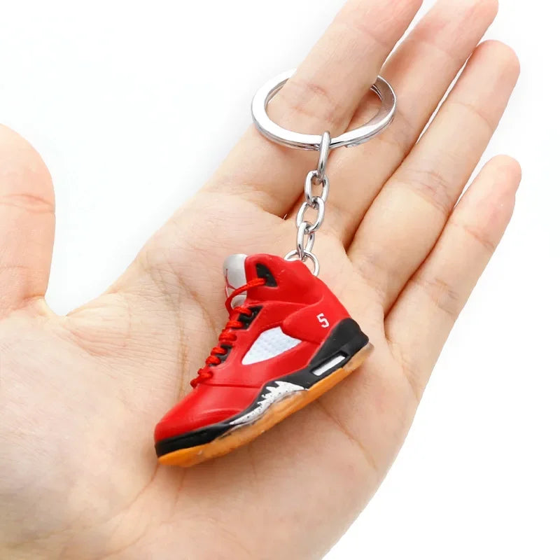 AJ4 3D Sneaker Keychain – Mini Shoe Pendant for Bags and Gifts for Kids