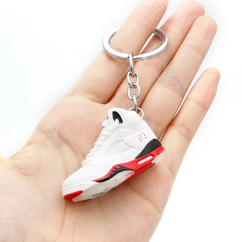 AJ4 3D Sneaker Keychain – Mini Shoe Pendant for Bags and Gifts for Kids