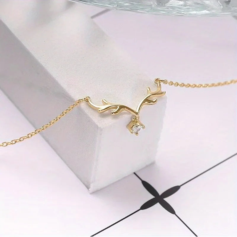 Gifted Antler Forest Deer Horn Necklace