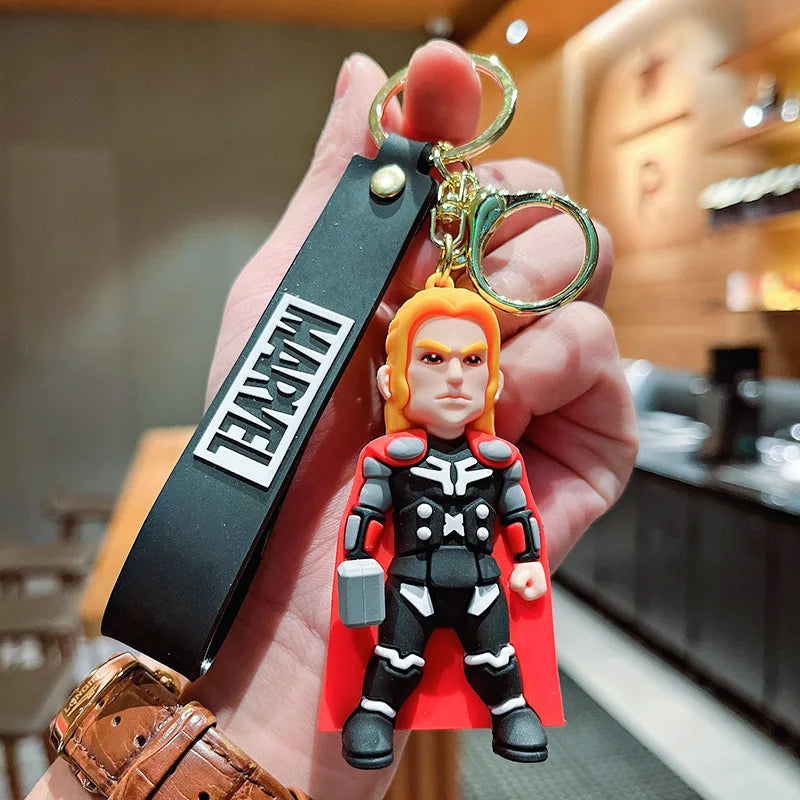Marvel Avengers Keychain – Spider-Man, Captain America, Hulk Car Key Ring Pendant for Boys