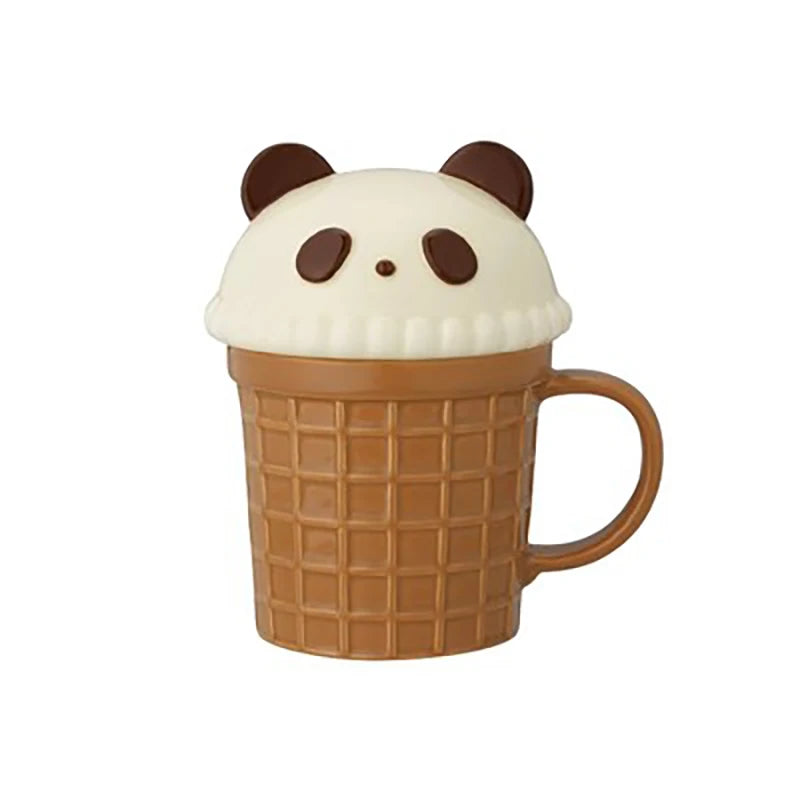 Kawaii Animal Ceramic Mug – Cute Cat, Bunny, Bear Coffee Cup for Tea, Milk, Juice – 350ml Breakfast Mug & Perfect Birthday Gift