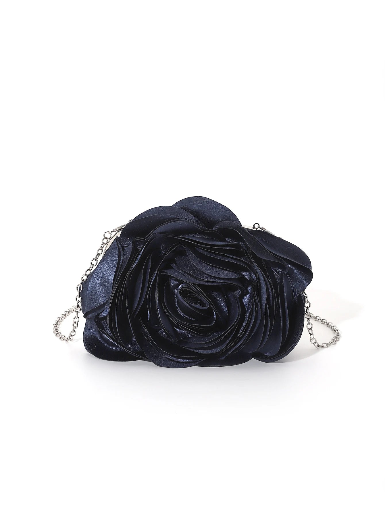 Vintage Rose Flower Evening Clutch – Bridal Floral Handbag for Weddings and Parties