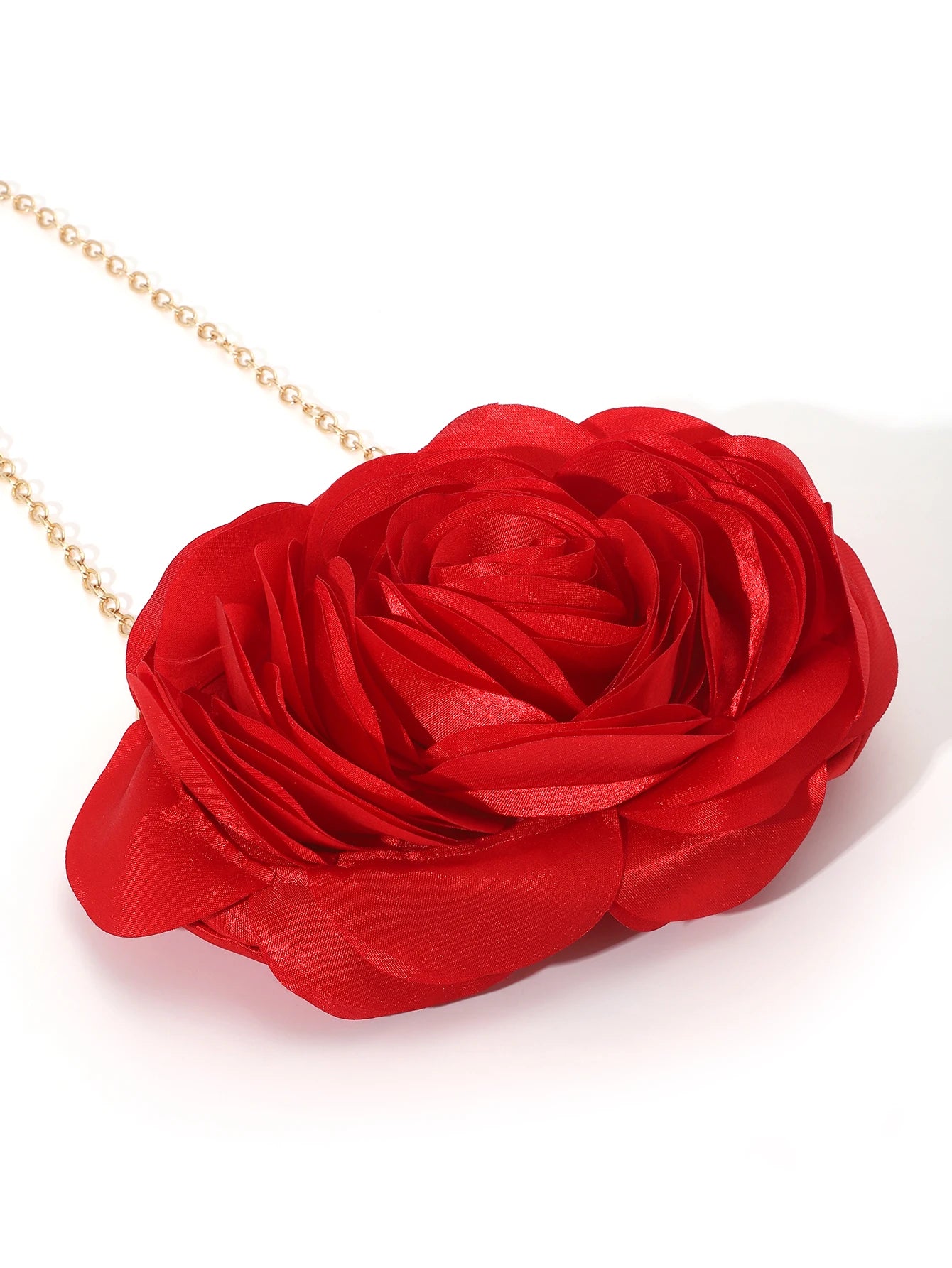 Vintage Rose Flower Evening Clutch – Bridal Floral Handbag for Weddings and Parties