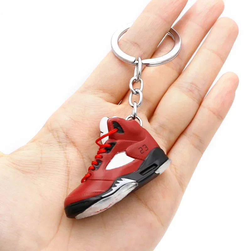 AJ4 3D Sneaker Keychain – Mini Shoe Pendant for Bags and Gifts for Kids