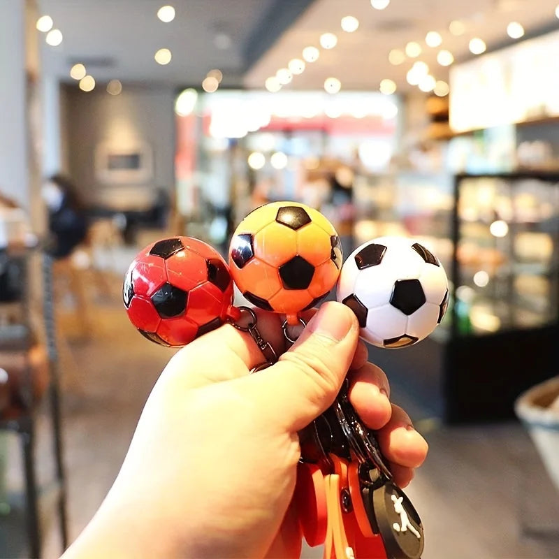 Football Fan Keychain Pendant – Stylish Backpack and Car Accessory for Men and Women