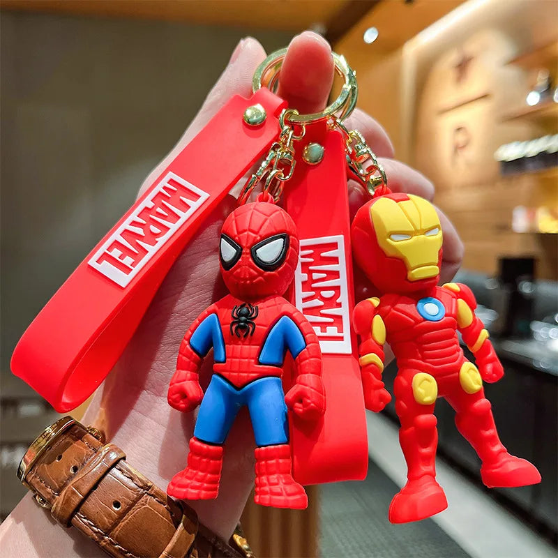 Marvel Avengers Keychain – Spider-Man, Captain America, Hulk Car Key Ring Pendant for Boys