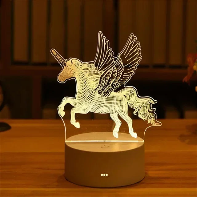 Romantic Love 3D Acrylic LED Lamp – Night Light for Home, Parties, and Valentine’s Day Decor