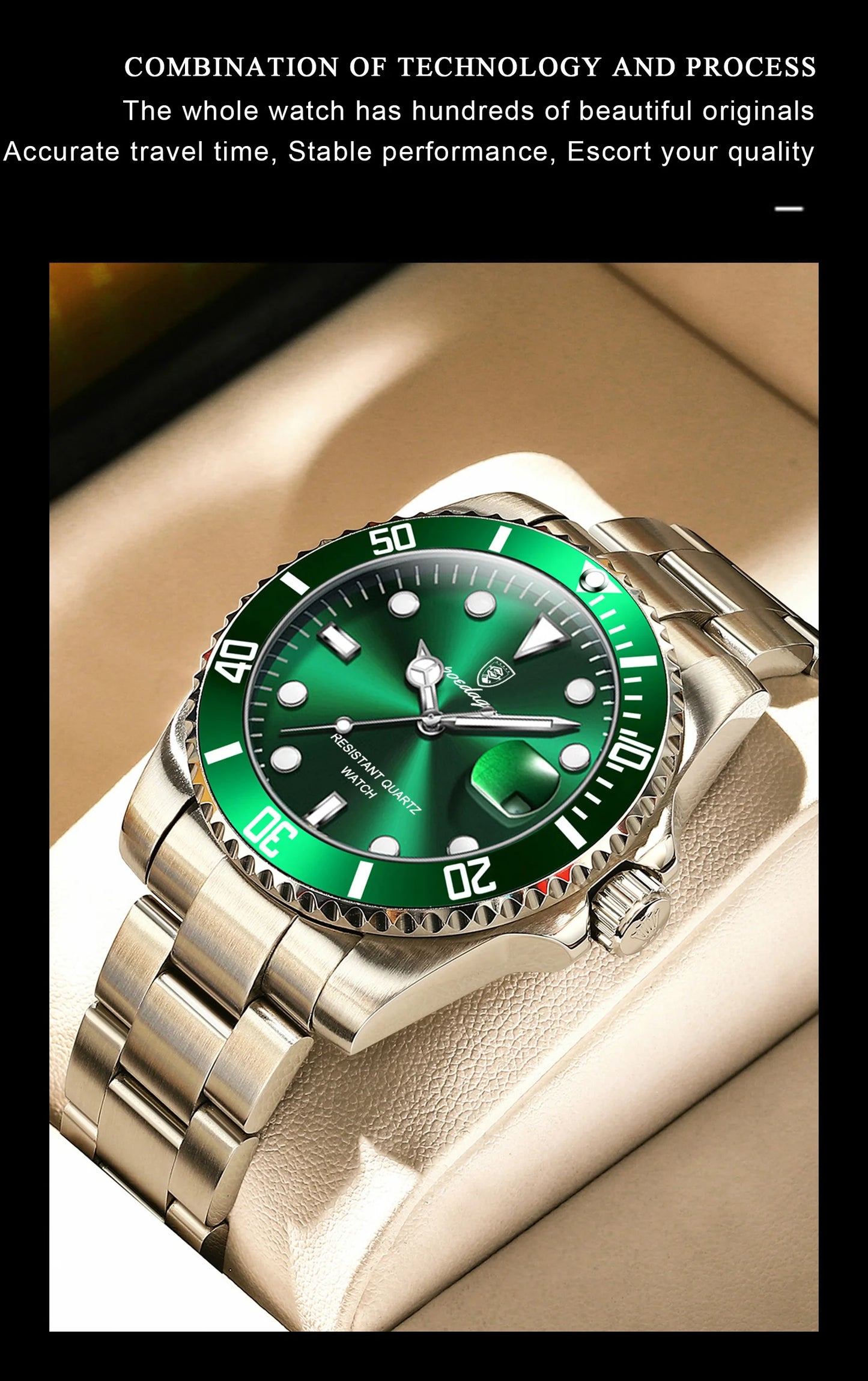 POEDAGAR Luxury Men Watch Casual Waterproof Luminous Date Men's Quartz Wristwatch High Quality Stainless Steel Man Watches Reloj
