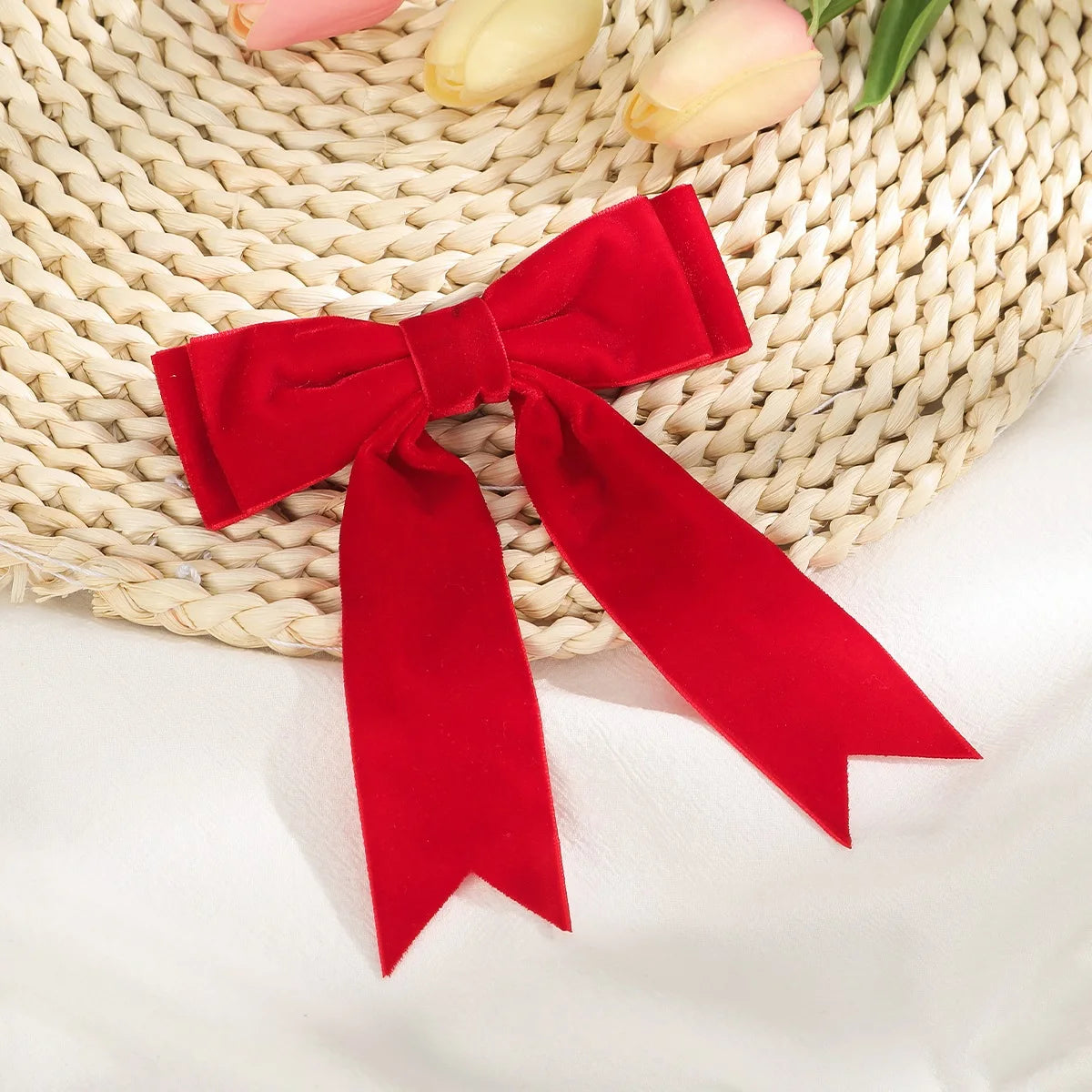 Velvet Bow Hair Clips – Elegant Barrettes for Women & Girls, Fashion Ribbon Hair Accessories