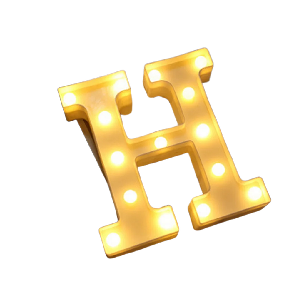 Luminous Alphabet & Number LED Lamp – Decorative Night Light for Birthdays, Weddings, Valentine’s Day, and Parties